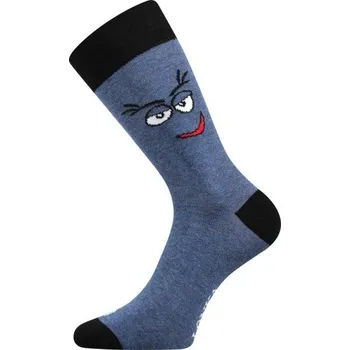 Pánské ponožky WOODOO veselé ponožky Lonka - ŠKLEBIČ - 1 pár EXTRA