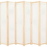 Textilní 6dílný paraván 240 x 170 x 4…
