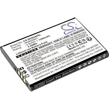 Baterie pro mobilní telefon Baterie Cameron Sino CS-NUS280SL pro NUU S2801L - neoriginální