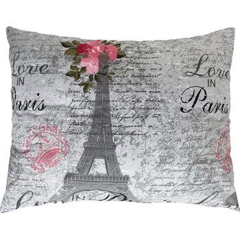 Povlečení XPOSE® Flanelový povlak na polštář PARIS - růžový 70x90 cm, Flanel + Prodloužená možnost vrácení zboží do 50 dnů