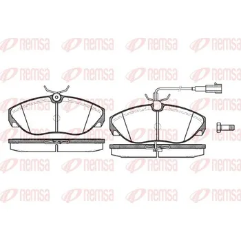 Brzdová destička Sada brzdových destiček, kotoučová brzda REMSA 0486.11