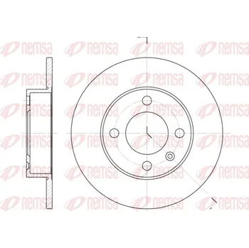 Brzdový kotouč Brzdový kotouč REMSA 6616.00