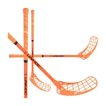 Florbal Unihoc EPIC YOUNGSTER PRODIGY 36 orange Florbalová hůl neonově oranžová, Pravá (pravá ruka dole), 60cm (=70cm)