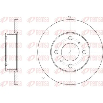 Brzdový kotouč Brzdový kotouč REMSA 61117.00