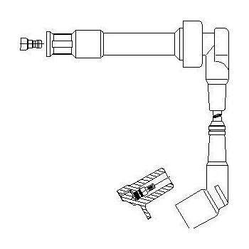 Zapalovací kabel zapalovací kabel, , 1247513, BREMI, 176S75