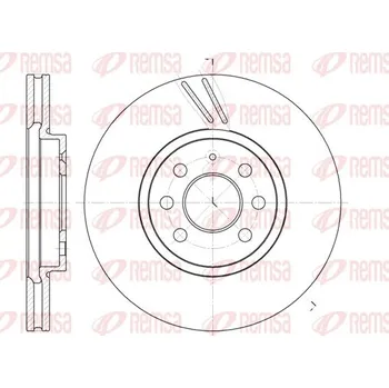 Brzdový kotouč Brzdový kotouč REMSA 6684.10