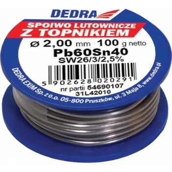 Páječka DEDRA EXIM Dedra DED31L42010 cín pájecí 2mm / 100g Sn40Pb60