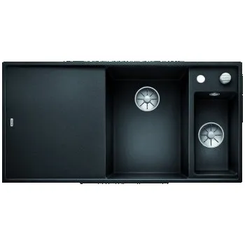 Granitový dřez Blanco AXIA III 6 S InFino Silgranit černá dřev.kráj.deska dřez vpravo s exc. - 525851 + ZÁRUKA 3 ROKY ZDARMA