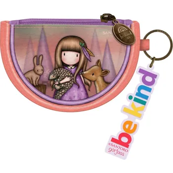 Peněženka Peněženka i klíčenka "Be Kind To All Creatures" od firmy SANTORO London z kolekce Gorjuss Be Kind (Gorjuss Be Kind - Keyring Zip Purse - "Be Kind To All Creatures")