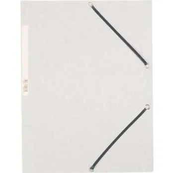 Desky s chlopněmi a gumičkou Q-Connect - A4, bílé, 10 ks