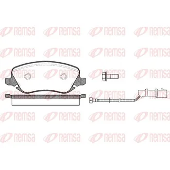 Brzdová destička Sada brzdových destiček, kotoučová brzda REMSA 0879.02