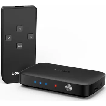 Video kabel UGREEN HDMI Switcher 3 In 1 Out 4K