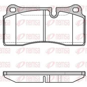 Brzdová destička Sada brzdových destiček, kotoučová brzda REMSA 0983.40