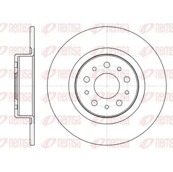 Brzdový kotouč Brzdový kotouč REMSA 6968.00