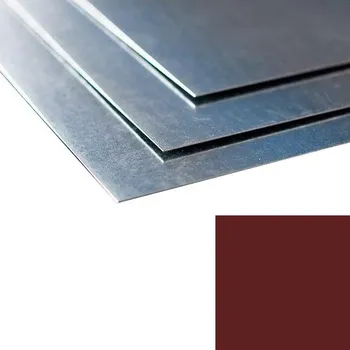Plech Plech tabule FeZn 0,5x1250x2000 PES DX 51J RAL 3009 s folií