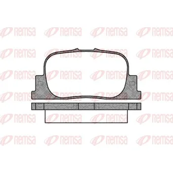Brzdová destička Sada brzdových destiček, kotoučová brzda REMSA 0801.00