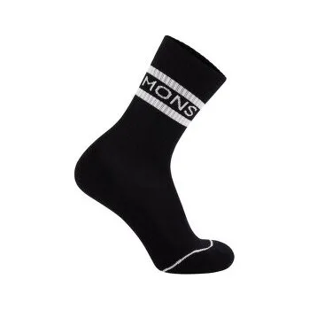 Pánské ponožky Mons Royale Signature Crew Sock Black / White černá L
