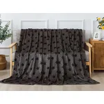XPOSE® Mikroplyšová deka TARA - šedá 200x220 cm, Mikroplyš + Prodloužená možnost vrácení zboží do 50 dnů