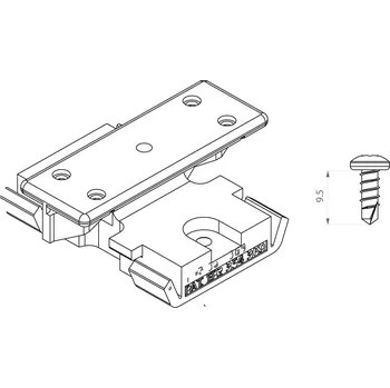 Terasové prkno Set - PVC spony (100ks) + šrouby (110ks) Twinson Massive