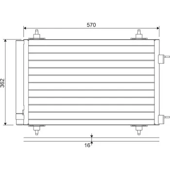 Klimatizace automobilu Kondenzátor, klimatizace VALEO 818170