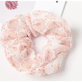 Vlasová gumka s květinami