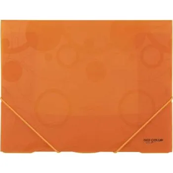 Desky s chlopněmi a gumičkou Neo Colori - A4, plastové, oranžové, 1 ks
