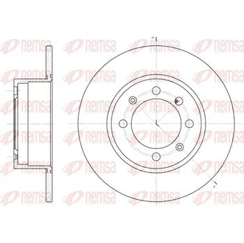 Brzdový kotouč Brzdový kotouč REMSA 6248.00