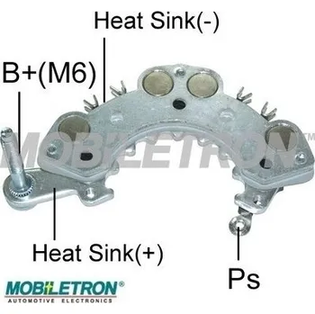 Alternátor Usměrňovač, generátor, , MOBILETRON, RH-119