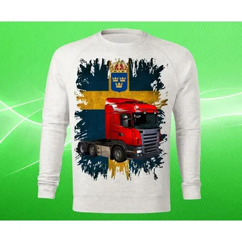 Pánská mikina mikina s potiskem SCANIA III dámská L