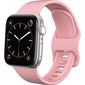 Ostatní příslušenství k chytrým hodinkám Smart silikonový řemínek pro Apple Watch 5/4 40mm, 3/2/1 38mm - růžový