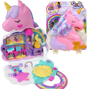 Doplněk pro panenku Mattel Polly Pocket HKV51 Duhový jednorožec