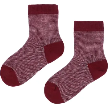 Dětská móda Dětské bavlněné ponožky Emel - Červená - 100-71 Velikost: 27 - 30
