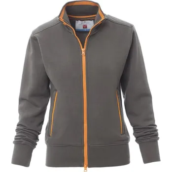 pracovní mikina Dámská mikina Payper MELBOURNE Barva: Šedá Ocelová/ Oranžová, Velikost: 2XL