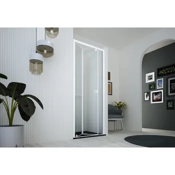 Hopa Deco N2S Sprchové dveře 75 cm, skládací, pravé, Hliník ossidato / Reflex, BDE101PDX348700