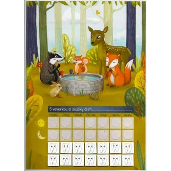 Motivační tabulka Zvířátka v lese