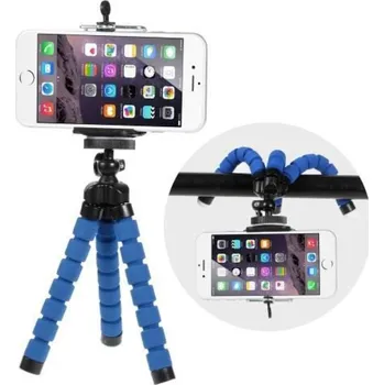 Stativ Trojnožkový stativ pro mobilní telefony - modrý