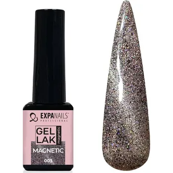 Lak na nehty UV/LED Gel lak Magnetic č.3 glitter - 5 ml