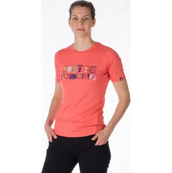 Dámské tričko Northfinder Dámské tričko aktivní z recyklovaných materiálů MINNIE, rudá, XL