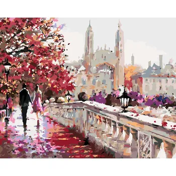 ZUTY Malování podle čísel - CLARE BRIDGE V ANGLII (RICHARD MACNEIL) Rozměr: 40x50 cm, Rámování: bez rámu a bez vypnutí plátna