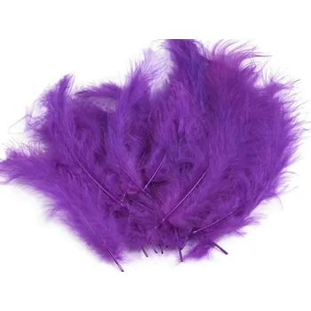 Pštrosí peří fialová purpura č.12