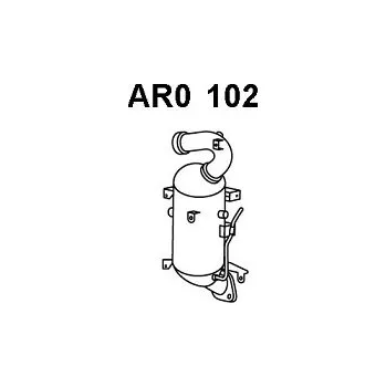 Filtr pevných částic filtr pevných částic Bosal AR0-102