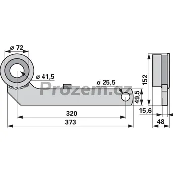 Rameno levé pro Claas, 6304030
