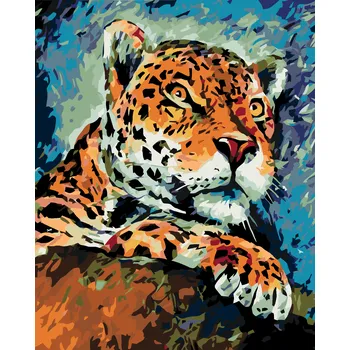 ZUTY Malování podle čísel - ČÍHAJÍCÍ GEPARD Rozměr: 40x50 cm, Rámování: bez rámu a bez vypnutí plátna