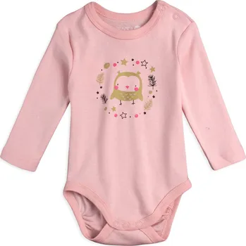 Kojenecké body VENERE SOVIČKA růžové Velikost: 80