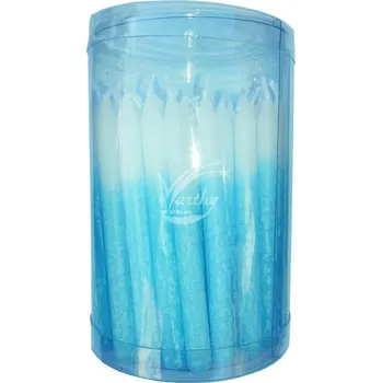 Dortová svíčka Svíčky na dort české - modré (60ks)