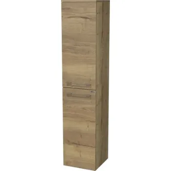 Koupelnový nábytek Koupelnová skříňka vysoká Intedoor SANTE dub světlý 35 x 161,8 x 35 cm SA SV 35 2D L 80