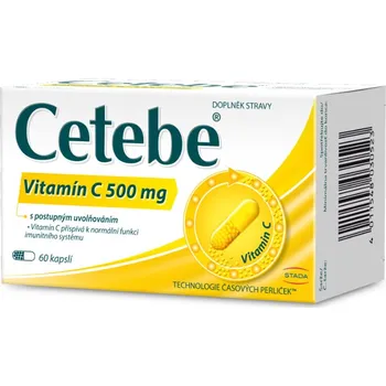 Stada Arzneimittel Cetebe Vitamín C 500 mg, 60 cps.