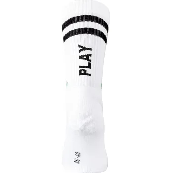 SINGLE vtipné ponožky John Kiss - PLAY 36-40 bílá