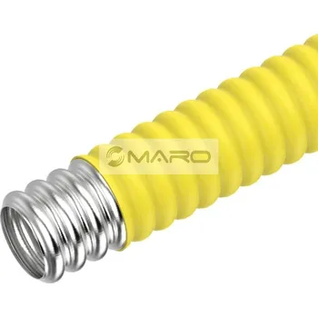 Merabell Trubka nerezová vlnovcová Gas Profi pro plyn DN20 pro matici G1", žluté opláštění (svitek 30 m), M0123