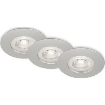 BRILONER LED vestavná svítidla, pr.9 cm, 3x LED, 4,9 W, 480 lm, matný chrom BRI 7036-034